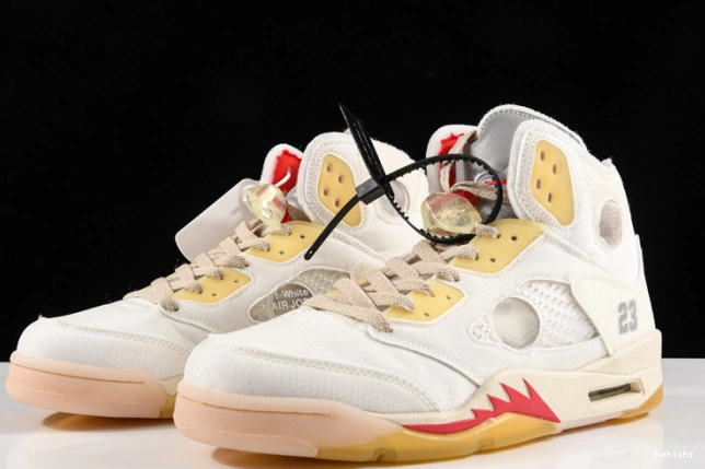 Reps ice colorway ofw 5 air ct8480-002 jordan cream 0413